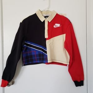 Nike Cropped Polo (long sleeve, size small)